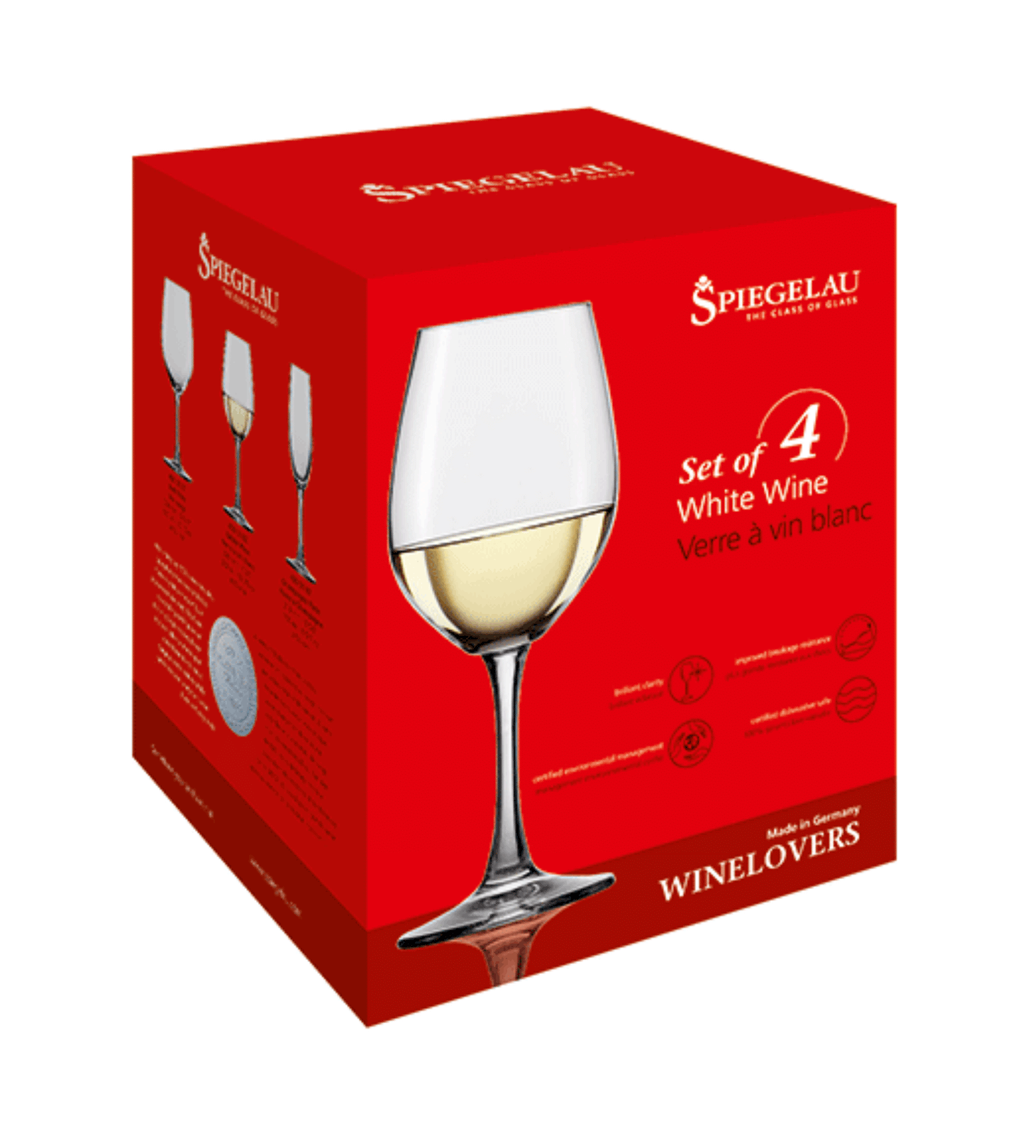 Spiegelau Wine Lovers 13.4 Oz Wine Glass - Personaized - Set of four