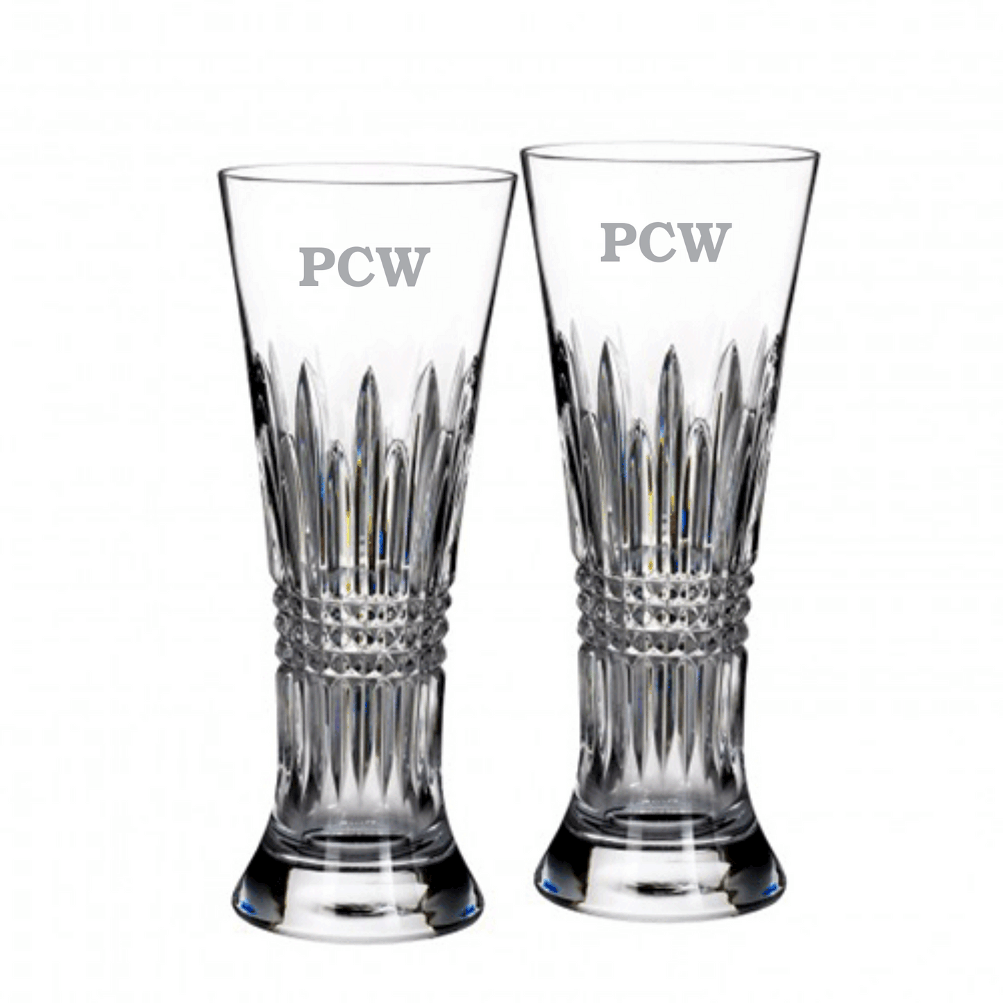 Waterford Diamond Pilsner - Personalized - Set of two