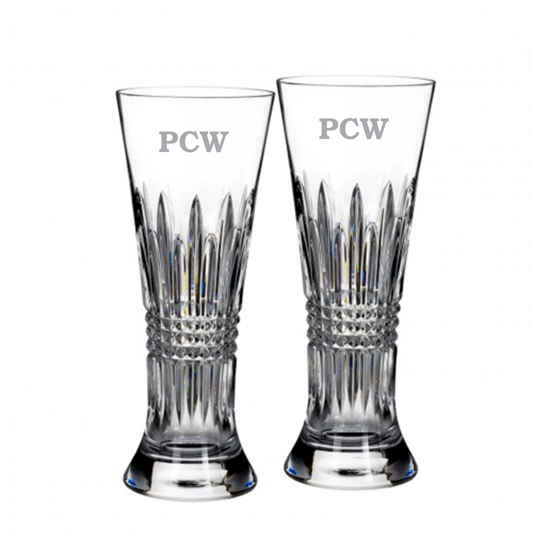 Waterford Diamond Pilsner - Personalized - Set of two